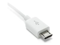 GRATEQ - USB-kabel - USB (hane) till mikro-USB typ B (hane) - USB 2.0 - 1.5 m - vit 85020
