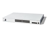 Cisco Catalyst 1300-24XT - Switch - L3 - smart - 24 x 10 Gigabit Ethernet + 4 x combo 10 Gigabit SFP+/RJ-45 - rackmonterbar - återanvänd C1300-24XT-RF
