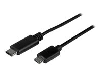 StarTech.com USB 2.0 USB-C till Micro-B-kabel - 1 m - USB-kabel - USB-C (hane) till mikro-USB typ B (hane) - USB 2.0 - 1 m - svart - för P/N: HB30A3A1CFB, HB30A3A1CSFS, HB30C3A1CFB, HB30C3A1CFS USB2CUB1M