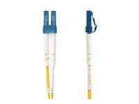 StarTech.com 3m (10ft) LC to SC (UPC) OS2 Single Mode Duplex Fiber Optic Cable, 9/125µm, Laser Optimized, 10G, Bend Insensitive, Low Insertion Loss - LSZH Fiber Patch Cord (SMLCSC-OS2-3M) - Patch-kabel - LC/UPC enkelläge (hane) till SC/UPC enkelläge (hane) - 3 m - 2 mm - fiberoptisk - duplex - 9 / 125 mikrometer - OS1/OS2 - halogenfri, passiv - gul SMLCSC-OS2-3M