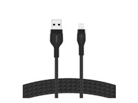 Belkin BoostCharge - Lightning-kabel - USB hane till Lightning hane - 2 m - svart CAA010BT2MBK