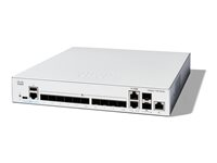 Cisco Catalyst 1300-12XS - Switch - L3 - smart - 12 x 10GBase-X + 2 x combo 10 Gigabit SFP+/RJ-45 - rackmonterbar - återanvänd C1300-12XS-RF