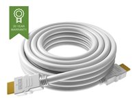 VISION Techconnect - HDMI-kabel med Ethernet - HDMI hane till HDMI hane - 0.5 m - vit - stöd för 4K TC 0.5MHDMI