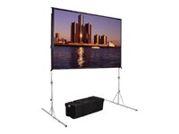 Da-Lite Fast-Fold Deluxe Screen Series Portable Folding Frame Screen - 135" Screen - Projektorduk - bakre - 137" (345 cm) - 16:10 - Da-Mat 38306