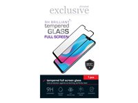 Insmat Exclusive - Skärmskydd för mobiltelefon - helskärm, 9H Brilliant - 2.5D - glas - ramfärg svart - för Motorola Edge 70 861-1683