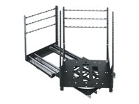 Middle Atlantic SRSR Series 18RU Slide Out Rotating Rail System - Roterande skensystem - mattsvart - 18U - 19" SRSR-X-18