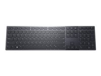 Dell Premier KB900 - Tangentbord - samarbete - bakgrundsbelyst - trådlös - 2.4 GHz, Bluetooth 5.1 - QWERTY - hela norden - grafit - med 3 years NBD Advance Exchange KB900-GR-NOR