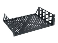 Middle Atlantic U3V - Hylla för rack - svart pulverlack - 3U U3V