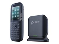 Poly Rove B2 Base Station and 30 Phone Handset Kit - Trådlös telefon med nummerpresentation/samtal väntar - DECT - 3-riktad samtalsförmåg - SIP, SIP v2, SIP over TLS, SIP över UDP, SIP över TCP, SDP, RTCP, RTP - svart 8J8W5AA#ABB