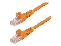 StarTech.com 5m Orange Cat5e / Cat 5 Snagless Ethernet Patch Cable 5 m - Patch-kabel - RJ-45 (hane) till RJ-45 (hane) - 5 m - UTP - CAT 5e - tvinnad, hakfri - orange 45PAT5MOR