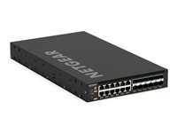 NETGEAR M4350 Series M4350-12X12F - Switch - L3 - Administrerad - 12 x 1/2.5/5/10GBase-T + 12 x SFP+ - främre till bakre luftflöde - rackmonterbar XSM4324-100NES