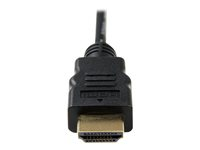 StarTech.com 3m High Speed HDMI® Cable with Ethernet - HDMI to HDMI Micro - M/M - 3 Meter HDMI (A) to HDMI Micro (D) Cable (HDADMM3M) - HDMI-kabel med Ethernet - HDMI hane till 19 pin micro HDMI Type D hane - 3 m - skärmad - svart HDADMM3M