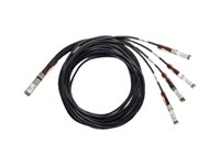 Cisco 100GBase Passive Copper Splitter Cable - Nätverksdelare - QSFP till SFP25G - 5 m - passiv - återanvänd - för Nexus 3232C, 93108TC-EX, 93180LC-EX, 93180YC-FX, 9336C-FX2, X97160YC-EX; UCS C4200 QSFP4SFP25GCU5M-RF