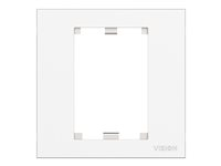 VISION TechConnect 3 1-Gang UK Surround - Planskiva - vit - 1-gang TC3 SURR1G