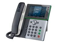 Poly Edge E550 - VoIP-telefon med nummerpresentation/samtal väntar - 3-riktad samtalsförmåg - SIP, SDP - midnattsblå, vit 82M91AA