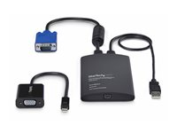 StarTech.com Portable Laptop Crash Cart Adapter, USB/VGA/Mini DisplayPort KVM Console, File Transfer and Video Capture - Omkopplare för tangentbord/video/mus - 1 x KVM port(s) - 1 lokal användare - skrivbordsmodell - TAA-kompatibel NOTECONS02-VGA-MDP