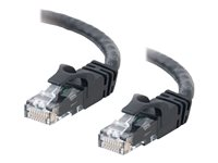 C2G Cat6 Booted Unshielded (UTP) Crossover Patch Cable - Övergångskabel - RJ-45 (hane) till RJ-45 (hane) - 3 m - UTP - CAT 6 - formpressad, hakfri, tvinnad - svart 83543