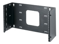 DataTel HPM Series - Monteringsram för stativ - väggmontering - svart - 6U - 19" HPM-6