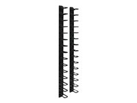 Eaton Tripp Lite Series SmartRack Vertical Cable Manager - Kabelhållarsats för rack - svart - 183 cm SRCABLERINGVRT