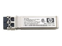 HPE - SFP+ sändar/mottagarmodul - 16 Gb fiberkanal (KV) - Fibre Channel - begagnat (paket om 4) - för Modular Smart Array 2040, 2040 10Gb C8R24AR