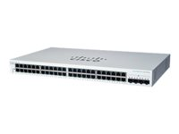 Cisco Business 220 Series CBS220-48T-4X - Switch - smart - 48 x 10/100/1000 + 4 x 10 Gigabit SFP+ (upplänk) - rackmonterbar - återanvänd - för P/N: CON-SNT-CBUS2204, SP-SNC-CBUS2204 CBS220-48T-4XUK-RF