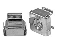 Startech M5 Cage Nuts - 100 Pack - M5 Mounting Cage Nuts for Server Rack & Cabinet (CABCAGENUTS2) - Hylsmuttrar (paket om 100) - för P/N: RACK-18U-20-WALL-OA, RACK-21U-20-WALL-OA, RACK-24U-20-WALL-OA, RK12OD2, RK3236BKF CABCAGENUTS2