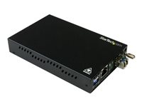 StarTech.com Gigabit Ethernet koppar-till-fibermediaomvandlare - SM LC - 20 km - Fibermediekonverterare - 1GbE - 1000Base-LX, 1000Base-T - RJ-45 / LC enkelläge - upp till 20 km - 1310 nm - för P/N: SVA12M2NEUA, SVA12M5NA ET91000SM20