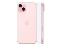 Apple iPhone 15 Plus - 5G smartphone - dual-SIM / Internal Memory 256 GB - OLED-skärm - 6.7" - 2796 x 1290 pixels - 2 bakre kameror 48 MP, 12 MP - front camera 12 MP - rosa MU193QN/A