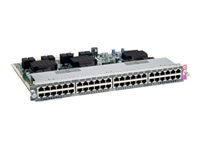 Cisco Catalyst 4500E Series Universal Line Card - Switch - ohanterad - 48 x 10/100/1000 (UPOE) - insticksmodul - UPOE - rekonditionerad WS-X4748-UPOE+E-RF