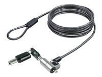 StarTech.com Nano Laptop Cable Lock, 6ft (2m), Anti-Theft Keyed Lock, Security Cable Locks Nano Slot Computers, For HP EliteBook/Lenovo ThinkPad X1/2-1 Laptops, Cut-Resistant Steel Cable Lock For Laptop (NANOK-LAPTOP-LOCK) - Lås för säkerhetskabel - svart, silver - 2 m NANOK-LAPTOP-LOCK