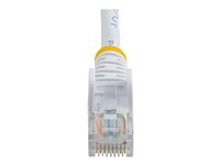 StarTech.com 0.5m White Cat5e / Cat 5 Snagless Ethernet Patch Cable 0.5 m - Patch-kabel - RJ-45 (hane) till RJ-45 (hane) - 50 cm - UTP - CAT 5e - tvinnad, hakfri - vit 45PAT50CMWH