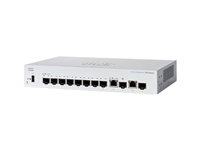 Cisco Business 350 Series CBS350-8S-E-2G - Switch - L3 - Administrerad - 8 x Gigabit SFP + 2 x kombinerad 1000Base-T - rackmonterbar - återanvänd CBS350-8S-E2GUK-RF