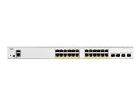 Cisco Catalyst 1200-24FP-4X - Switch - L3 - smart - 24 x 10/100/1000 (PoE+) + 4 x 10 Gigabit SFP+ - rackmonterbar - PoE+ (375 W) - återanvänd C1200-24FP-4X-RF
