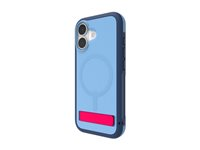 ZAGG Sedona Snap - Baksidesskydd för mobiltelefon - med fällbart ställ - MagSafe-kompatibilitet - grafen - kunglig glöd - för Apple iPhone 17 702319140