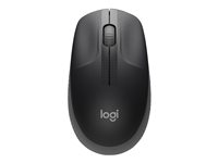 Logitech M190 - Mus - optisk - 3 knappar - trådlös - trådlös USB-mottagare - träkol 910-005905