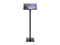 Compulocks - Stand kit - synliga kameror och sensorer fram/bak - för monteringsskydd för plattpaneler / surfplattor - låsbar - höggradig aluminium - svart - skärmstorlek: 14.6" - golvstående, fristående - för Samsung Galaxy Tab S10 Ultra, Tab S9 150B146GUAPXB