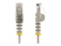 StarTech.com 0,5 m CAT6-kabel - Tunn - Ej hakfria RJ45-kontakter - Grå - Patch-kabel - RJ-45 (hane) till RJ-45 (hane) - 50 cm - CAT 6 - hakfri - grå N6PAT50CMGRS