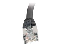 C2G Cat5e Booted Shielded (STP) Network Patch Cable - Patch-kabel - RJ-45 (hane) till RJ-45 (hane) - 1 m - STP - CAT 5e - formpressad - svart 83850