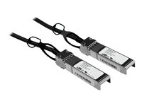 StarTech.com Cisco-kompatibel passiv SFP+ 10-Gigabit Ethernet-twinaxkabel för direktanslutning (10 GbE) - 1 m - Direktkopplingskabel - SFP+ till SFP+ - 1 m - dubbelaxlad - för P/N: ET10GSFP, PEX10000SFPI, PEX10GSFP4I, PEX20000SFPI SFPCMM1M