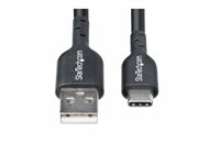 StarTech.com 4m (13ft) USB-A to USB-C Charging Cable, Charger Cord, M/M - USB-kabel - USB (hane) till 24 pin USB-C (hane) - USB 2.0 - 3 A - 4 m - ladda och synka, halogenfri, passiv, USB Fast Charge (15W) - svart USB2AC4MBKE