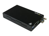 Startech Gigabit Ethernet koppar-till-fibermediaomvandlare - SM LC - 10 km - Fibermediekonverterare - 1GbE - 100Base-LX, 1000Base-T - RJ-45 / LC enkelläge - upp till 10 km - 1310 nm - för P/N: SVA12M2NEUA, SVA12M5NA ET91000SM10