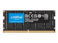 Crucial - DDR5 - modul - 32 GB - SO DIMM 262-pin - 3200 MHz / PC5-51200 - CL52 - 1.1 V - klockad - on-die ECC - svart CT32G64C52CS5