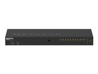 NETGEAR AV Line M4250-10G2XF-PoE+ - Switch - L3 - Administrerad - 10 x 10/100/1000 (8 PoE+) + 2 x 10 Gigabit SFP+ - sida till sida luftflöde - rackmonterbar - PoE+ (240 W) GSM4212PX-100EUS