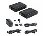 StarTech.com 4K HDMI KVM-förlängare över fiber - HDMI-video och USB-fjärrkontroll för KVM-omkopplare/-konsol - upp till 300 m (MultiMode) - 2x 10G MMF SFP+-moduler - KVM-förlängningssats (TX / RX) - Förlängare för tangentbord/video/mus/ljud - 10GbE - över fiberoptik - USB - 10GBase-SR - upp till 300 m - 850 nm SV565FXHD4KU