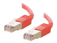 C2G Cat5e Booted Shielded (STP) Network Patch Cable - Patch-kabel - RJ-45 (hane) till RJ-45 (hane) - 5 m - STP - CAT 5e - formpressad - röd 83794