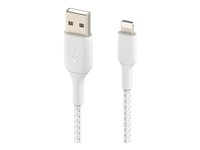 Belkin BoostCharge - Lightning-kabel - Lightning hane till USB hane - 15 cm - vit CAA002BT0MWH