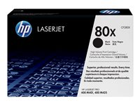 HP 80x - Lång livslängd - svart - original - LaserJet - tonerkassett (CF280X) - för LaserJet Pro 400 M401, MFP M425 CF280X