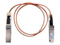Cisco - 40GBase direktkopplingskabel - QSFP+ (hane) till QSFP+ (hane) - 1 m - fiberoptisk - SFF-8436 - aktiv - beige - återanvänd - för Nexus 3064-32T, 3064-T, 3064-X, 93108TC-EX, 93180YC-FX, 9336C-FX2, 9372PX-E QSFP-H40G-AOC1M-RF