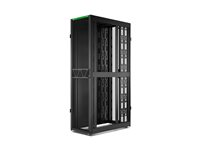 APC NetShelter SX Gen 2 - Rack skåp - 2258 H x 600 B x 1200 D mm, med sidor - golvstående - svart - 48U - 19" - TAA-kompatibel - för P/N: SC500RM1U, SRT10KXLTUS, SRT2200RMXLAUS, SRT3000RMXLT-NC, SRTL2K2RM1UWC, SRTL3KRM1UIC AR3307B2