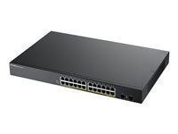 Zyxel GS1900-24HPv2 - Switch - smart - 24 x 10/100/1000 (PoE) + 2 x 10/100/1000 - rackmonterbar, väggmonterbar - PoE (170 W) GS190024HPV2-EU0101F